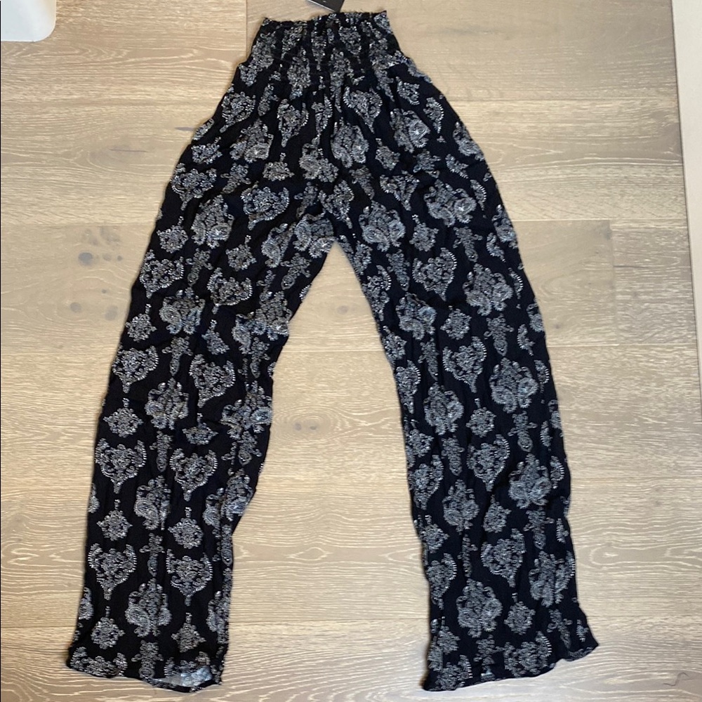Black and White Patterned Pants